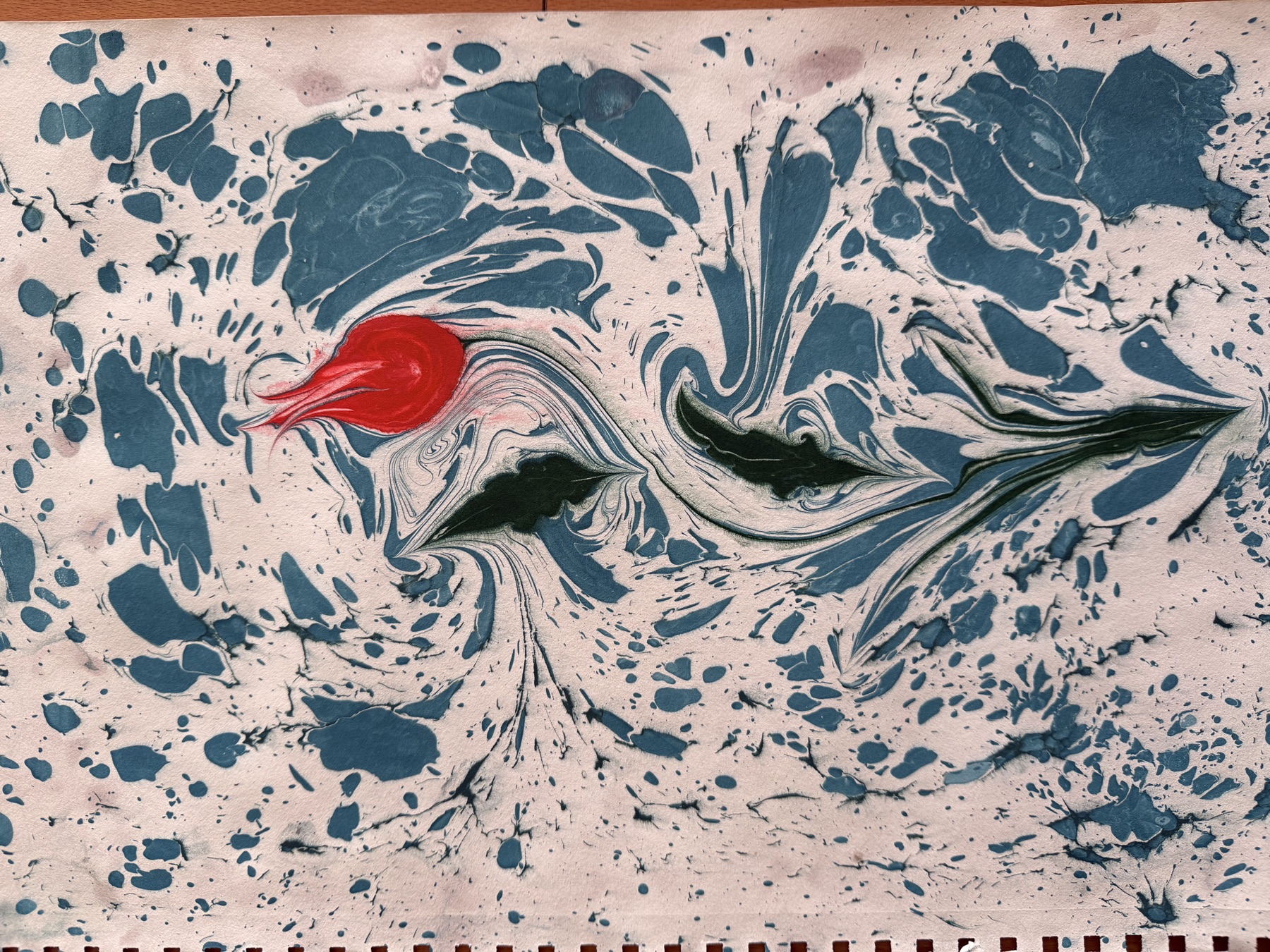 Selected ebru work by Yusuf Şen